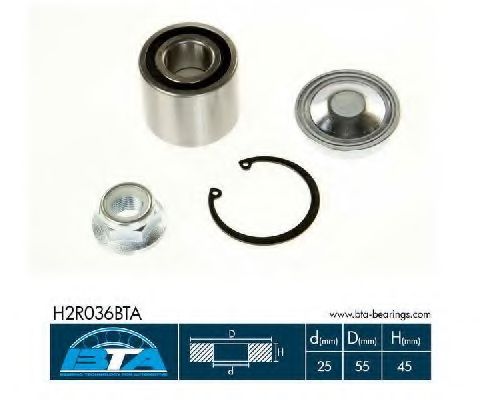 Подшипник ступицы BTA H2R036BTA