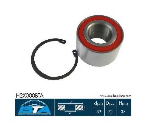 Подшипник ступицы BTA H2X000BTA