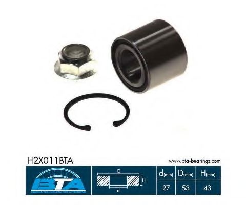 Подшипник ступицы BTA H2X011BTA