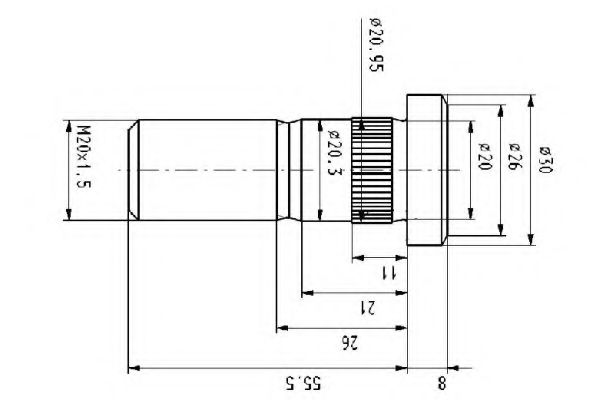 Шпилька крепления колеса S-TR STR-40408