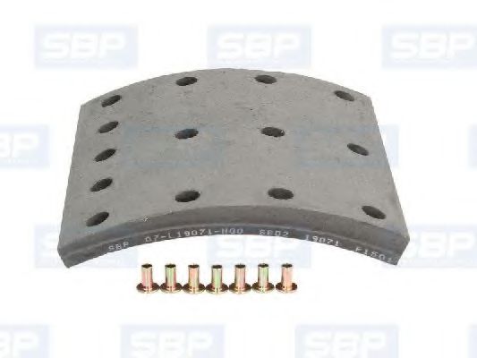 Комплект тормозных башмаков, барабанные тормоза SBP 07-L19071-N00 Комплект тормозных башмаков, барабанные тормоза SBP 07-L19071-N00