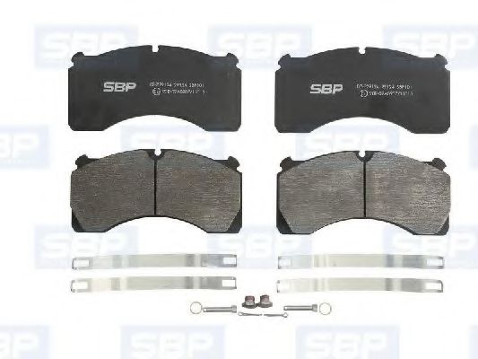 Тормозные колодки SBP 07-P29124
