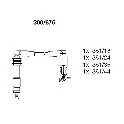 Комплект проводов зажигания BREMI 300/675