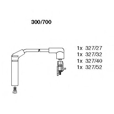 Комплект проводов зажигания BREMI 300/700