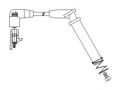 Провод зажигания BREMI 6A84/33