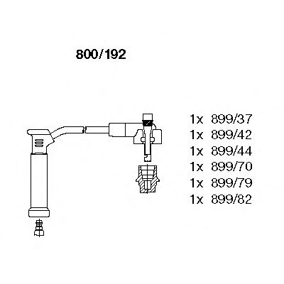 Комплект проводов зажигания BREMI 800/192