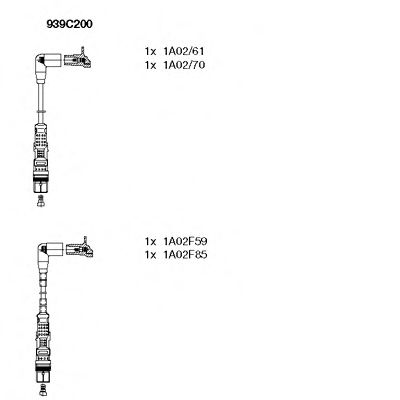 Комплект проводов зажигания BREMI 939C200