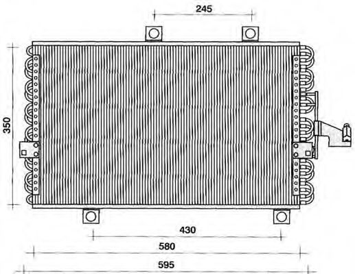 Радиатор кондиционера electroauto 30F0005