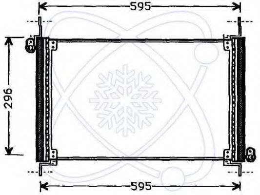 Радиатор кондиционера electroauto 30F0031