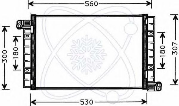 Радиатор кондиционера electroauto 30F0043