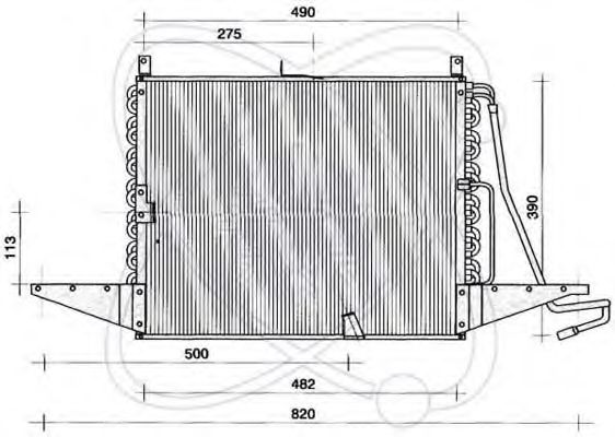 Радиатор кондиционера electroauto 30G0012