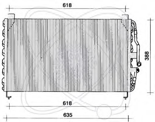 Радиатор кондиционера electroauto 30O0025