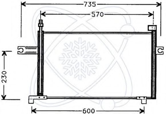 Радиатор кондиционера electroauto 30W0011