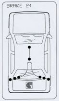 Трос ручного тормоза FORD 1502612