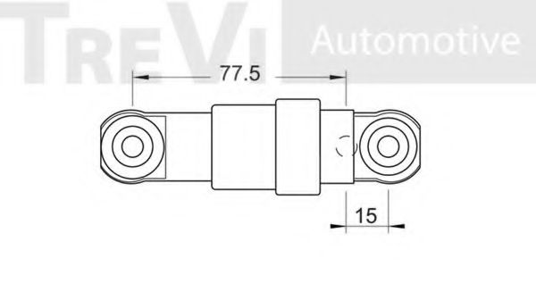 Амортизатор натяжителя ремня генератора FORD 7109977