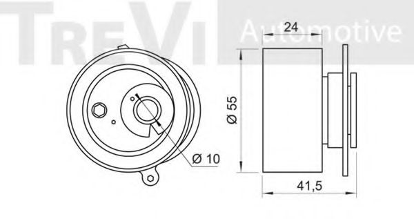 Обводной ролик ремня ГРМ Honda/Acura 04145PLC315