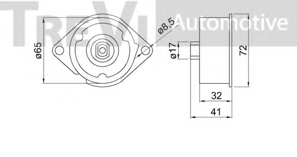 Амортизатор натяжителя ремня генератора VAG 047903315A
