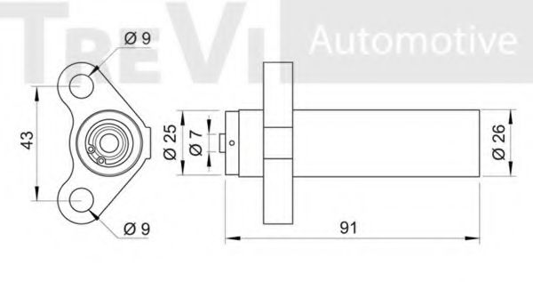 Успокоитель ремня ГРМ Toyota/Lexus 1354050011