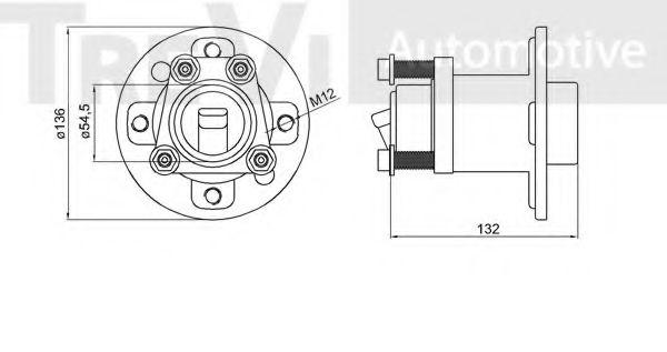 Подшипник ступицы treviautomotive WB1926