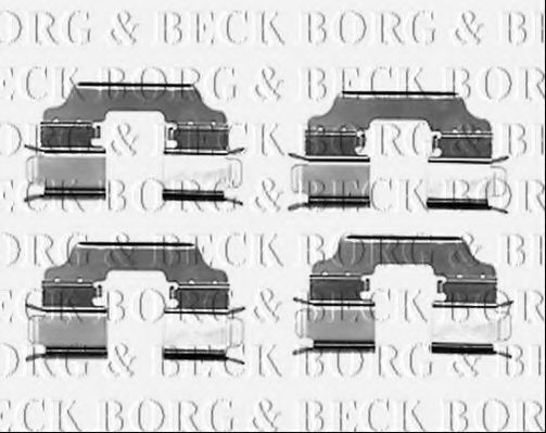 Скобы тормозных колодок BORG & BECK BBK1548