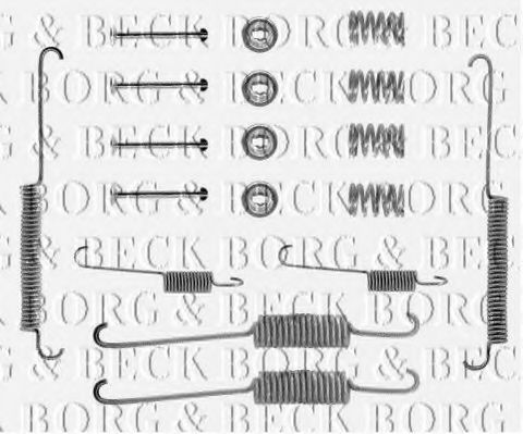 Скобы тормозных колодок borgbeck BBK6034