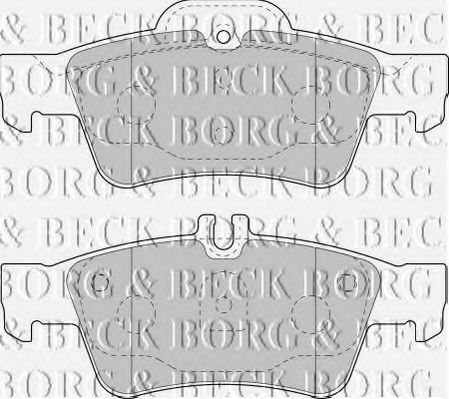 Тормозные колодки BORG & BECK BBP1798