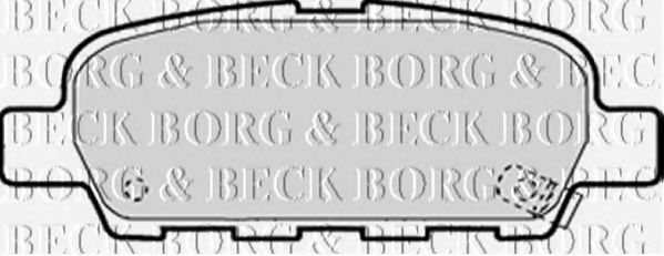 Тормозные колодки BORG & BECK BBP1839