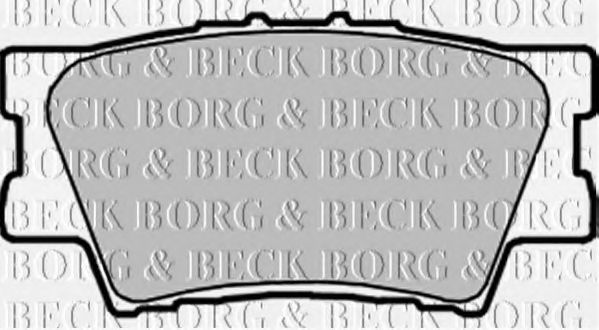 Тормозные колодки BORG & BECK BBP1990