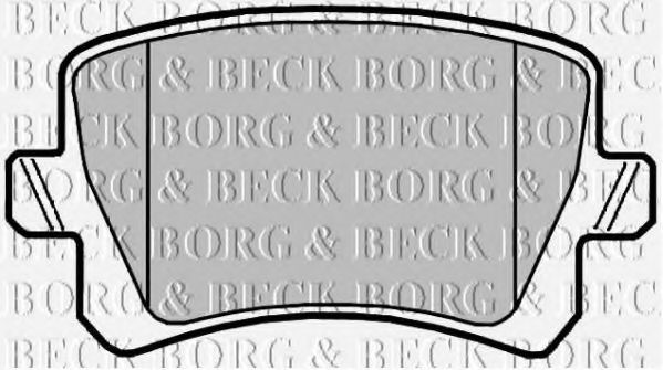 Тормозные колодки BORG & BECK BBP2044