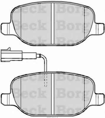 Тормозные колодки BORG & BECK BBP2279