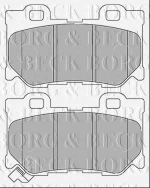 Тормозные колодки BORG & BECK BBP2434