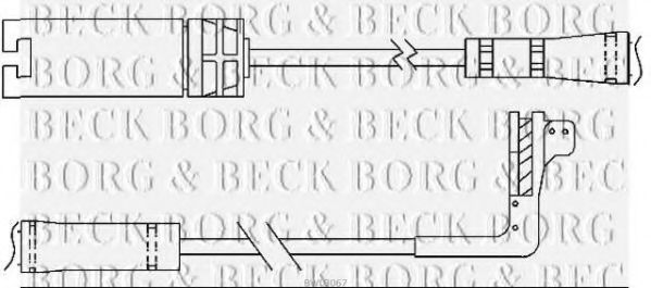 Датчик износа тормозных колодок BORG & BECK BWL3067
