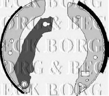 Тормозные колодки барабанные BORG & BECK BBS6162