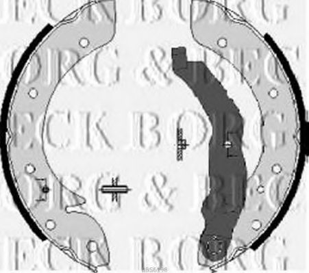 Тормозные колодки барабанные BORG & BECK BBS6198