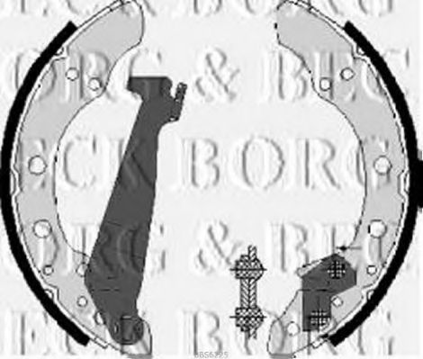 Тормозные колодки барабанные BORG & BECK BBS6225