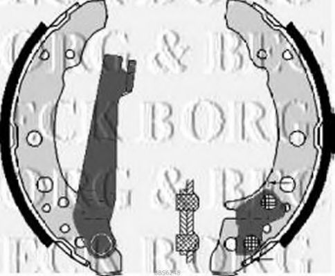 Тормозные колодки барабанные BORG & BECK BBS6248