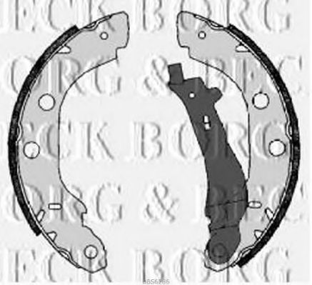 Тормозные колодки барабанные BORG & BECK BBS6286