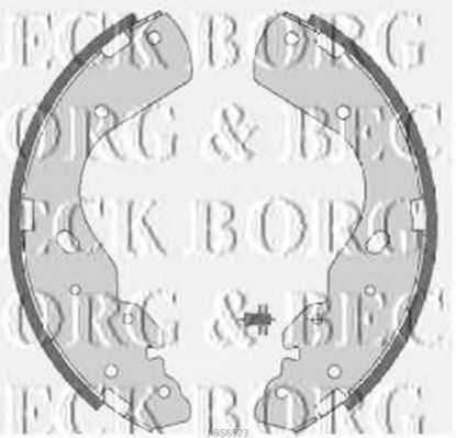 Тормозные колодки барабанные BORG & BECK BBS6323