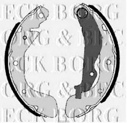 Тормозные колодки барабанные BORG & BECK BBS6349