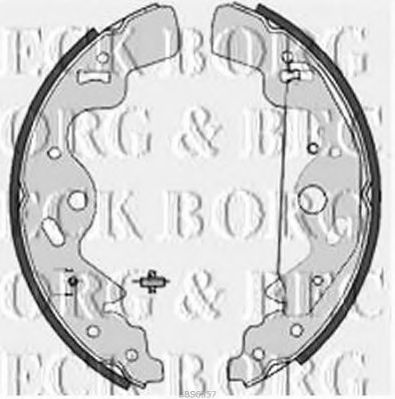 Тормозные колодки барабанные BORG & BECK BBS6357