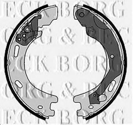 Тормозные колодки барабанные BORG & BECK BBS6416