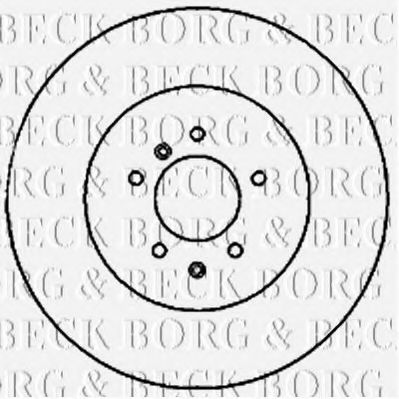 Тормозной диск BORG & BECK BBD5822S