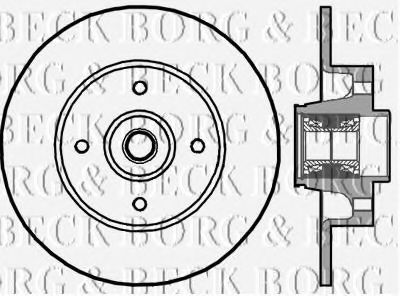 Тормозной диск BORG & BECK BBD5896S