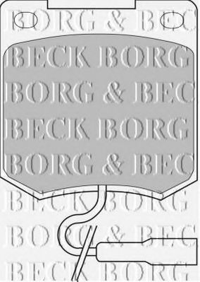 Тормозные колодки borgbeck BBP1000