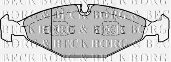 Тормозные колодки borgbeck BBP1568
