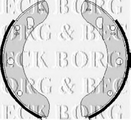 Тормозные колодки барабанные borgbeck BBS6052