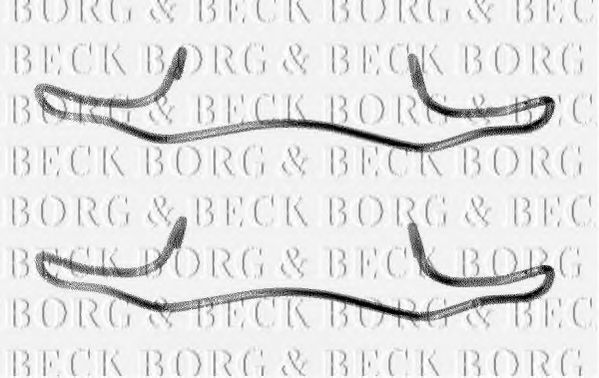 Скобы тормозных колодок BORG & BECK BBK1180