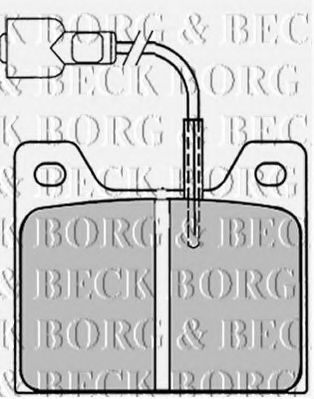 Тормозные колодки borgbeck BBP1010