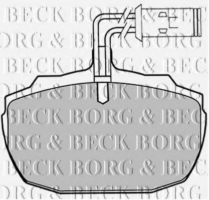 Тормозные колодки borgbeck BBP1031