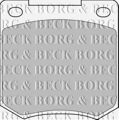 Тормозные колодки borgbeck BBP1054